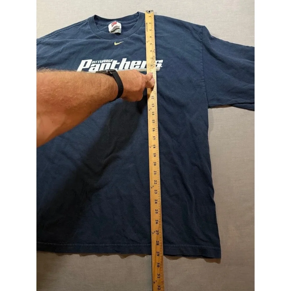 Vintage Pittsburgh Panthers Nike Long Sleeve‎ Tee Men's Large Navy Blue Athletic